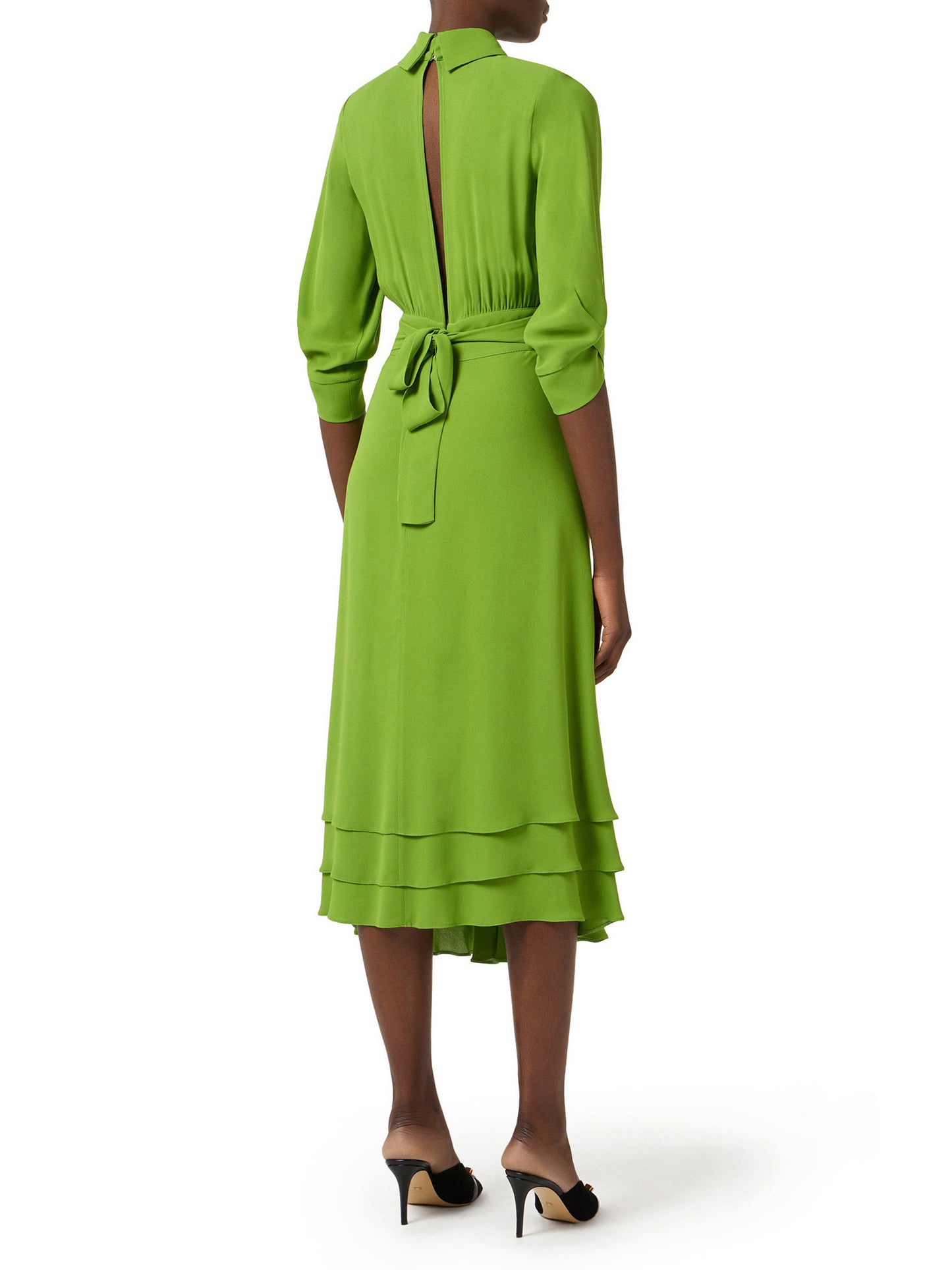 Dress in viscose Georgette fabric