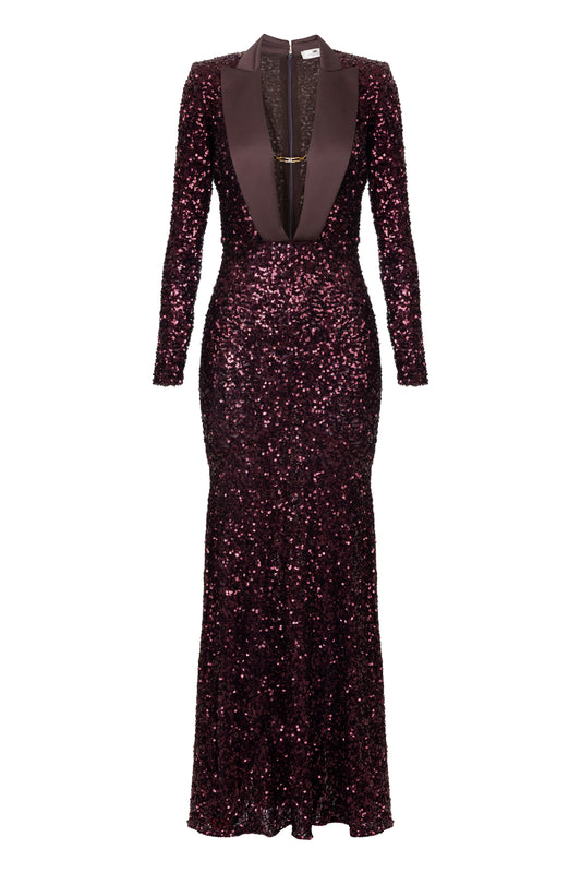 Red Carpet full sequin dress