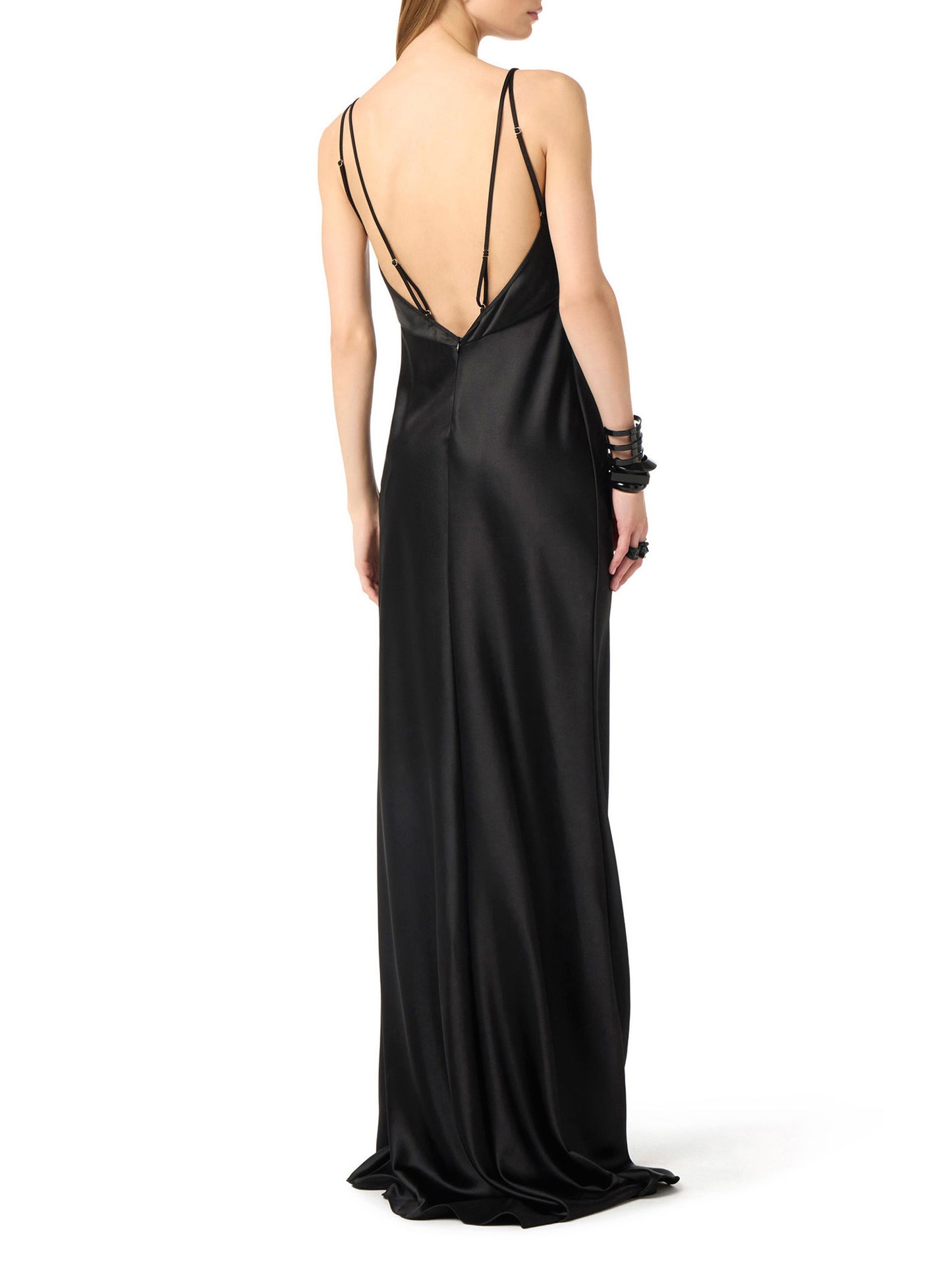 Red Carpet dress in satin fabric