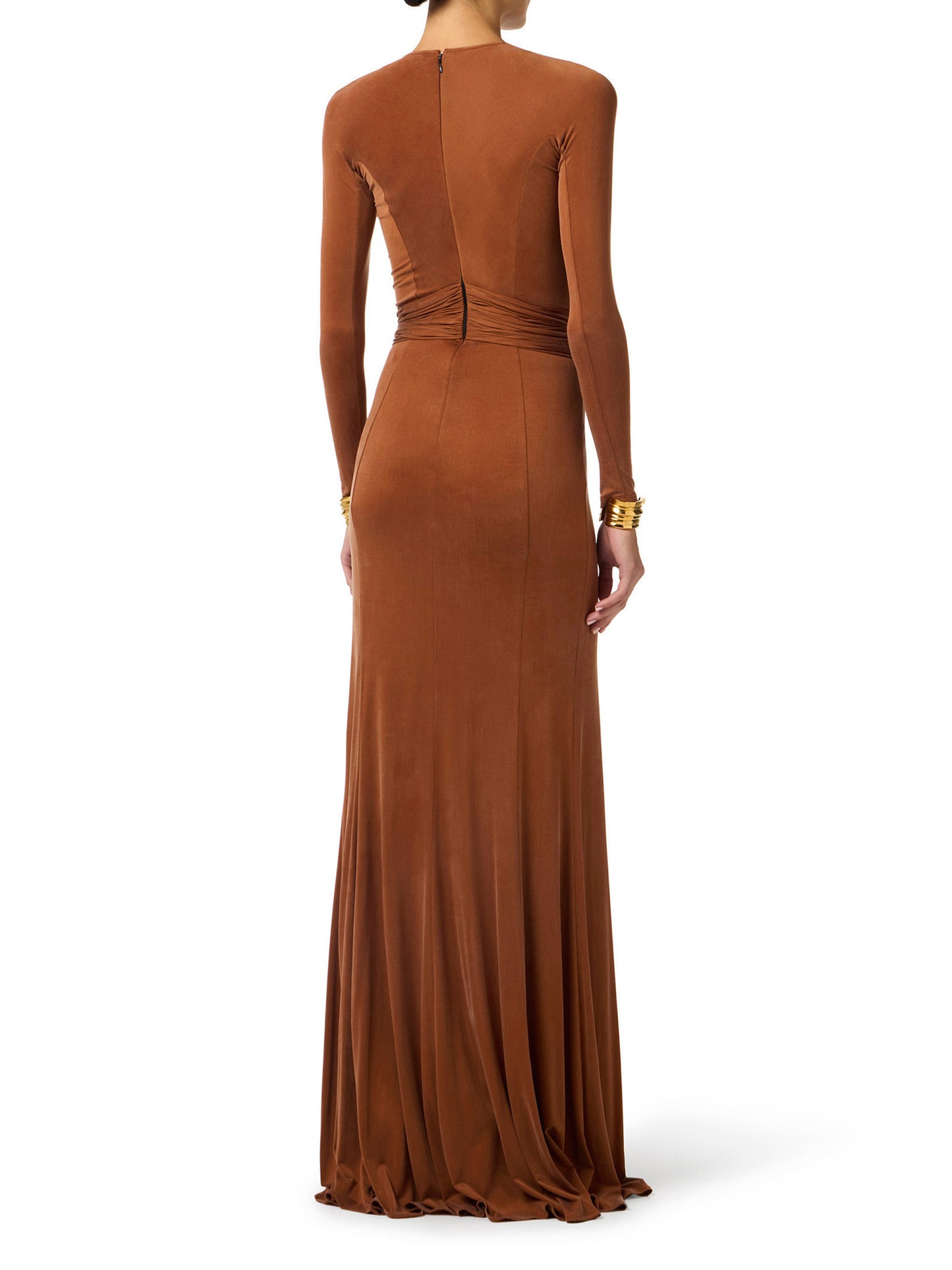 Red Carpet dress in cupro jersey fabric