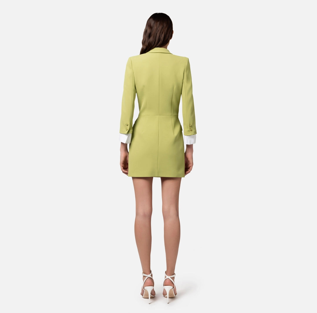 Coat dress in stretch crêpe fabric