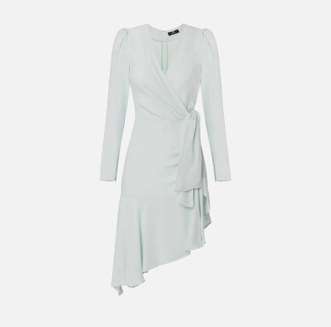 Midi dress in viscose georgette fabric