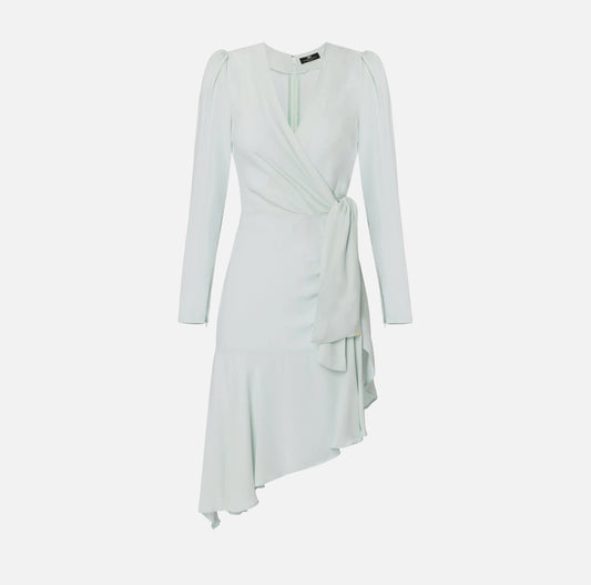 Midi dress in viscose georgette fabric