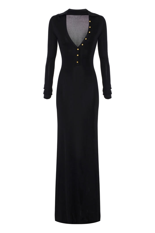 Red Carpet dress in viscose fabric