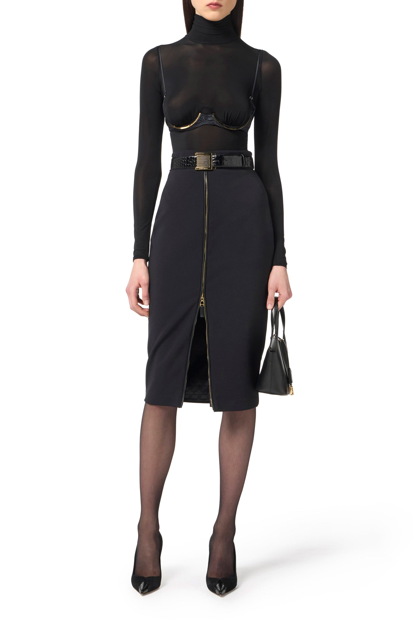 Bodysuit in jersey fabric with jewel details