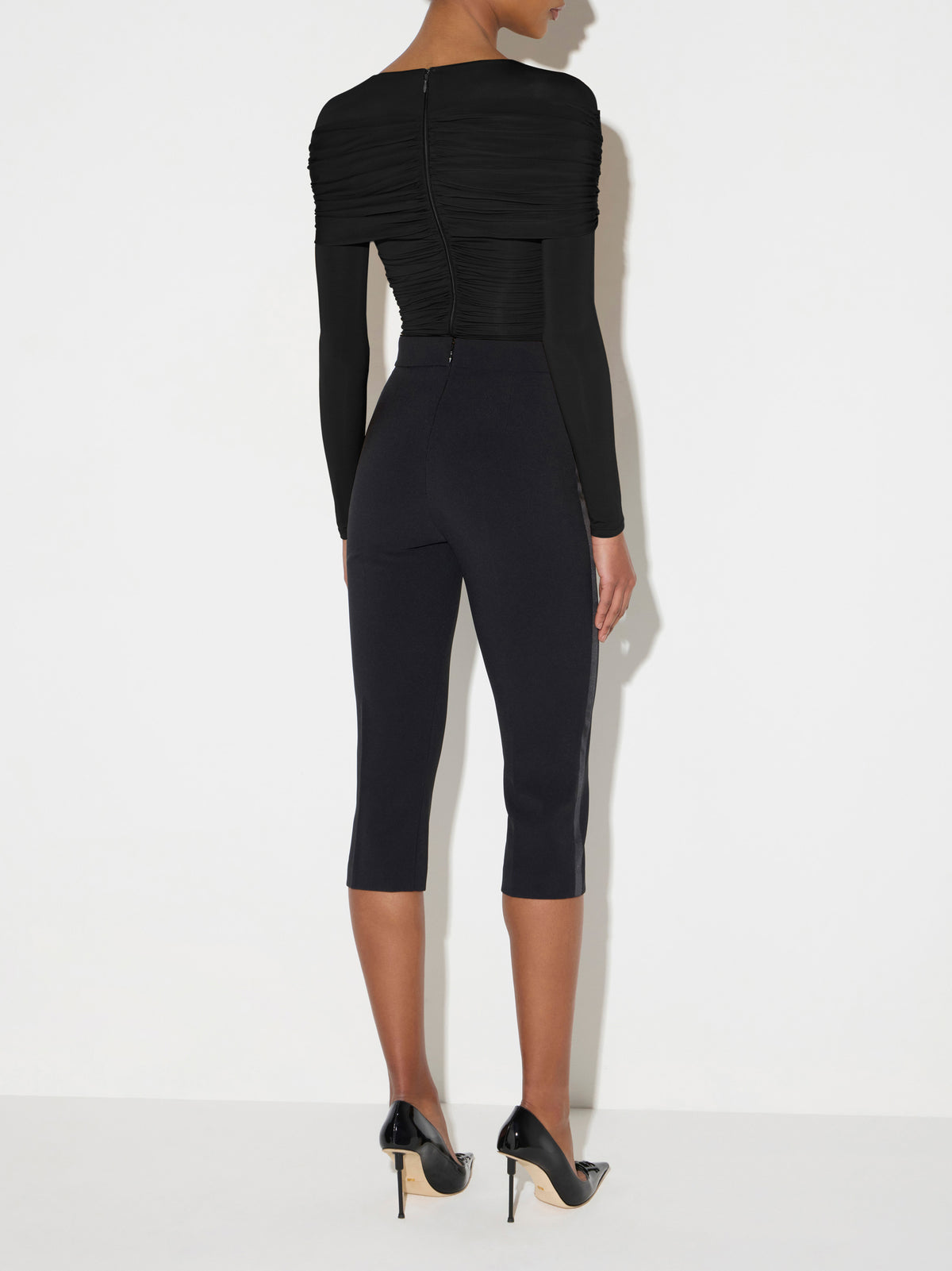 Bodysuit in lightweight crêpe jersey fabric