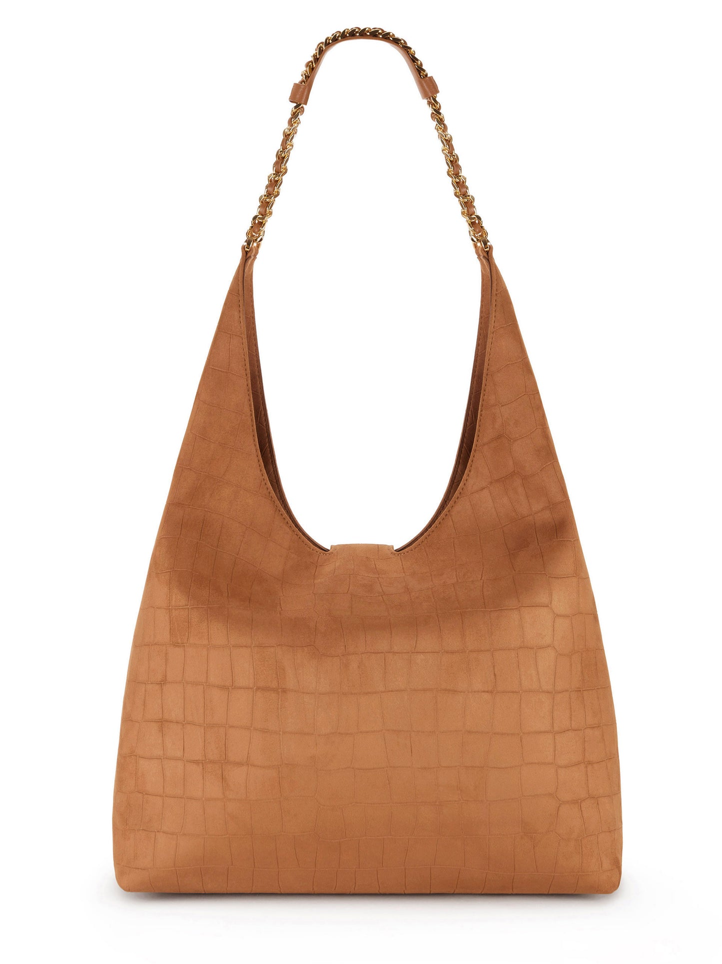 Suede hobo bag