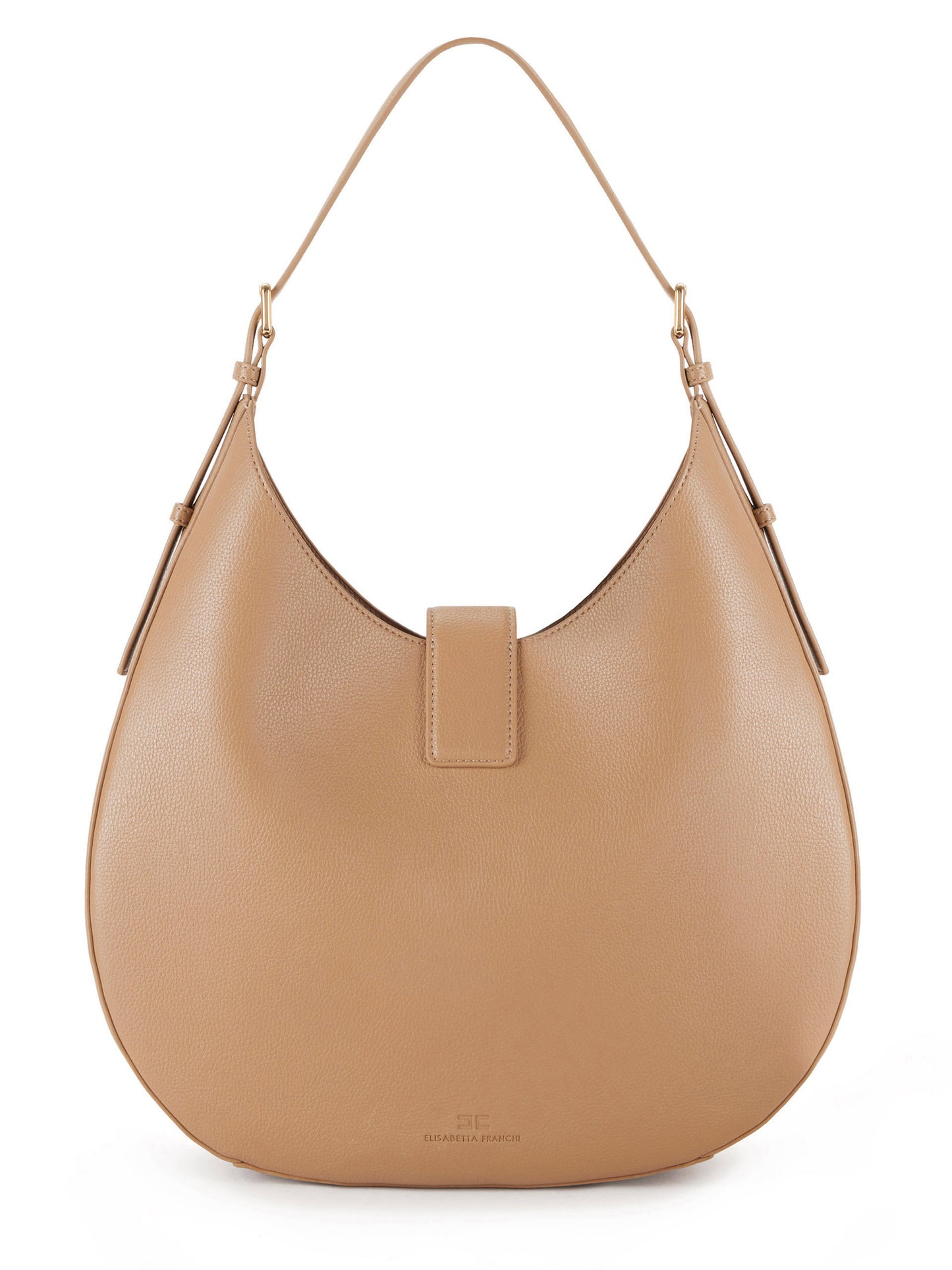 Round hobo bag with charm