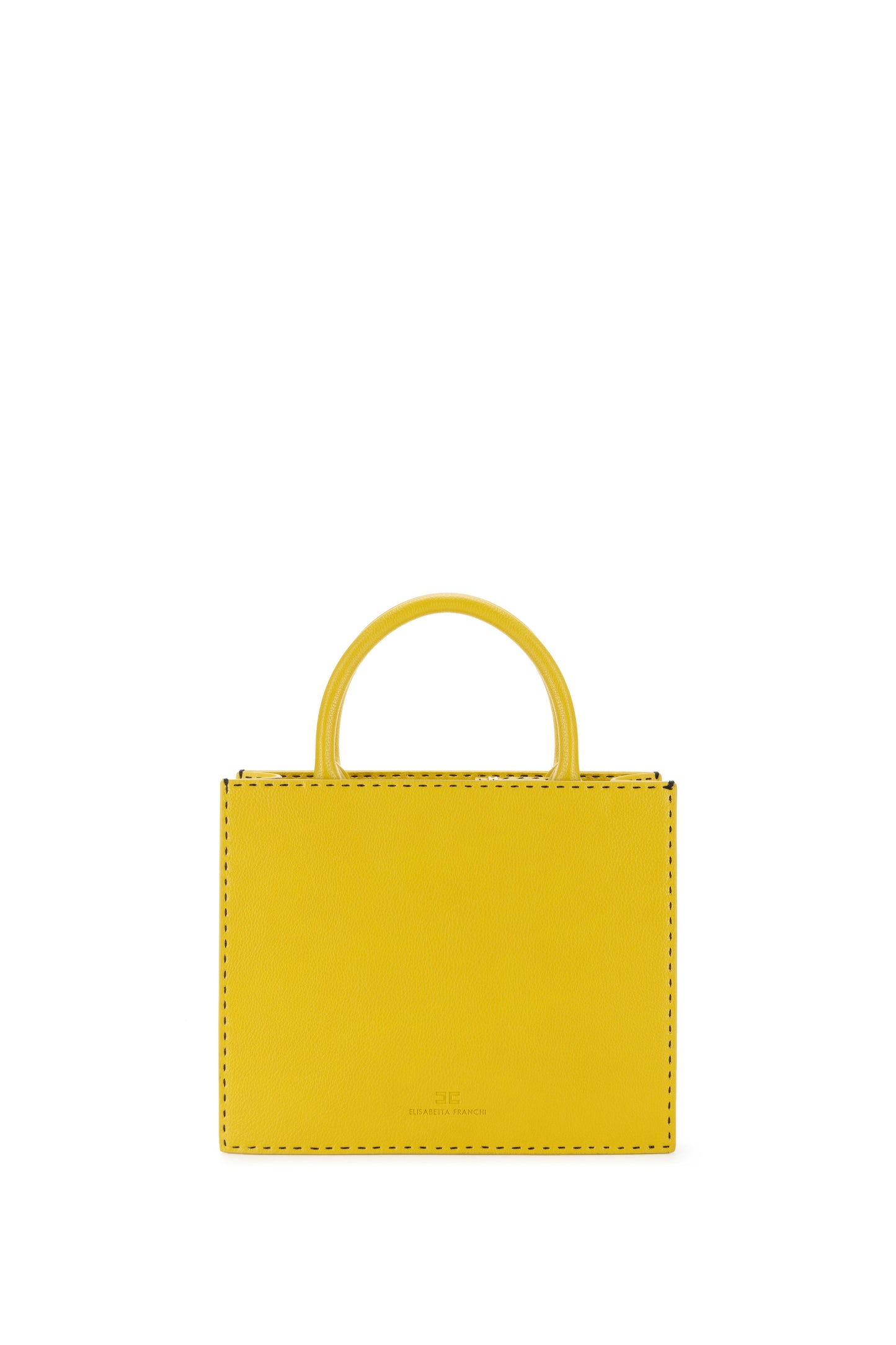 Small tote bag with contrasting topstitching