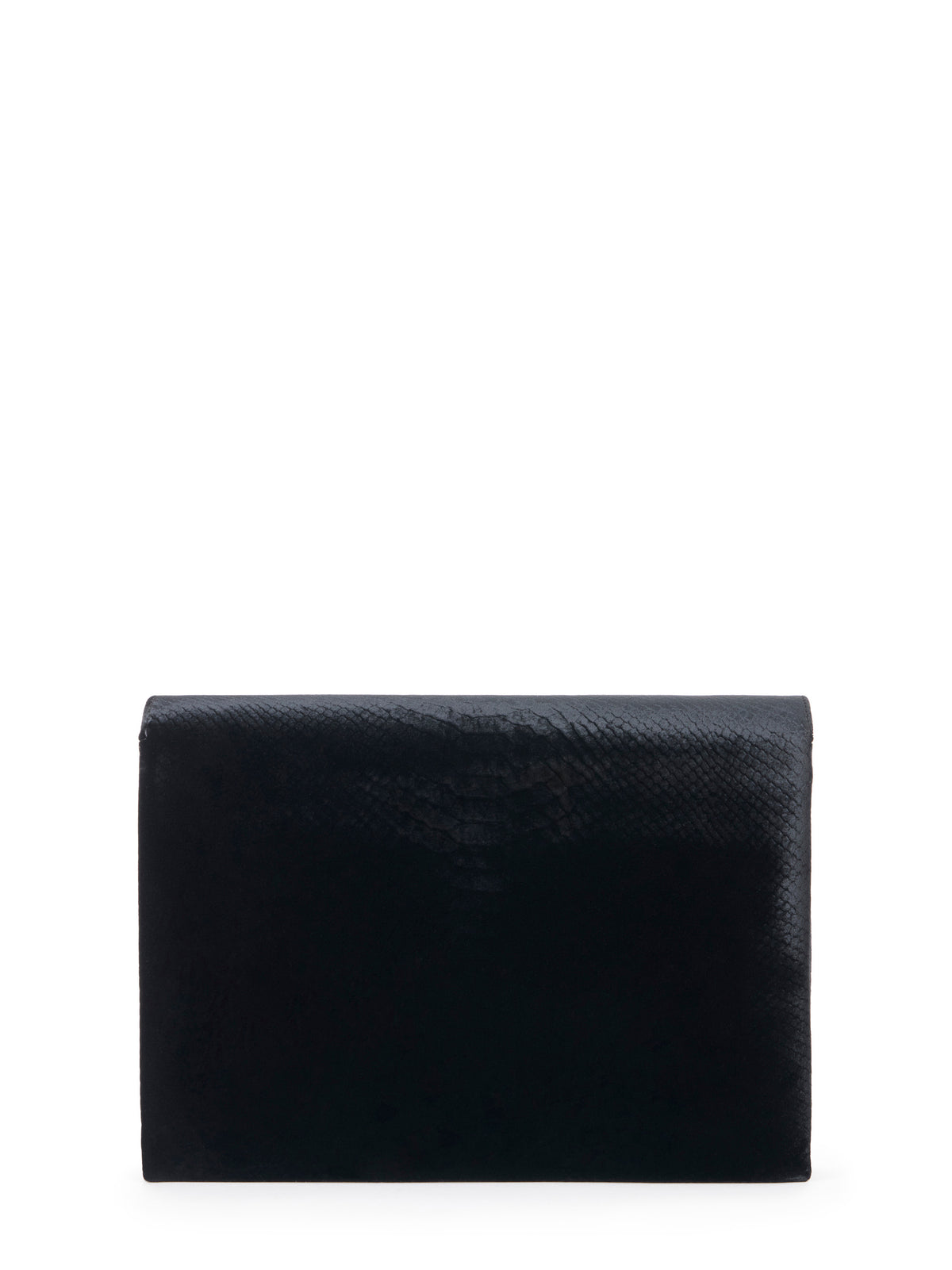 Over-the-shoulder bag made from velvet with a crocodile print texture