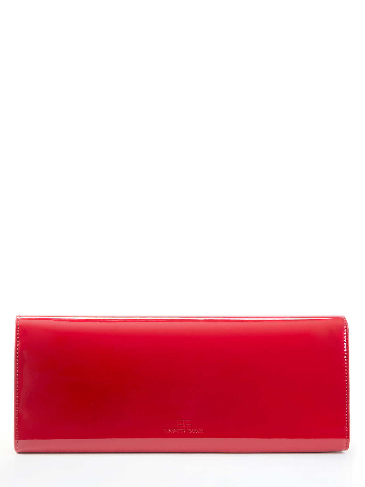Patent leather clutch bag