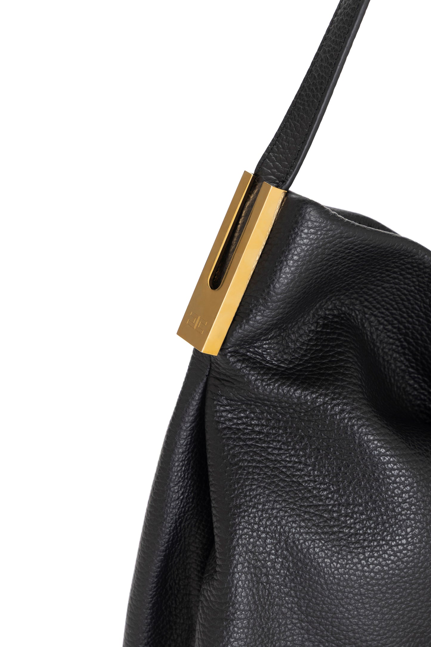 Leather tote bag