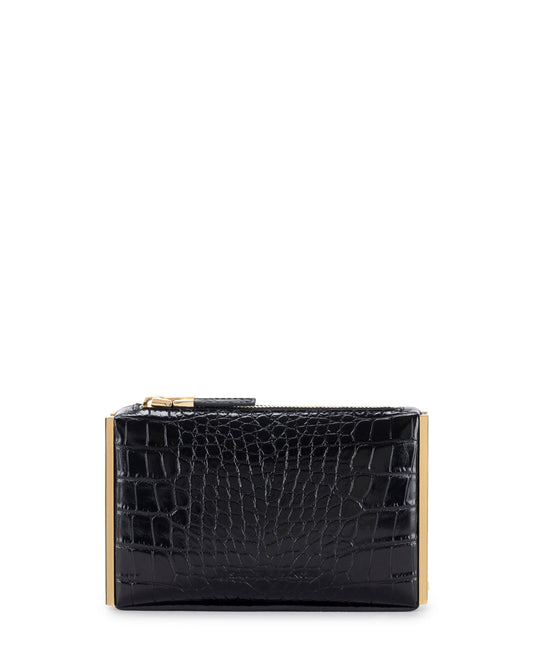 Clutch bag with zip