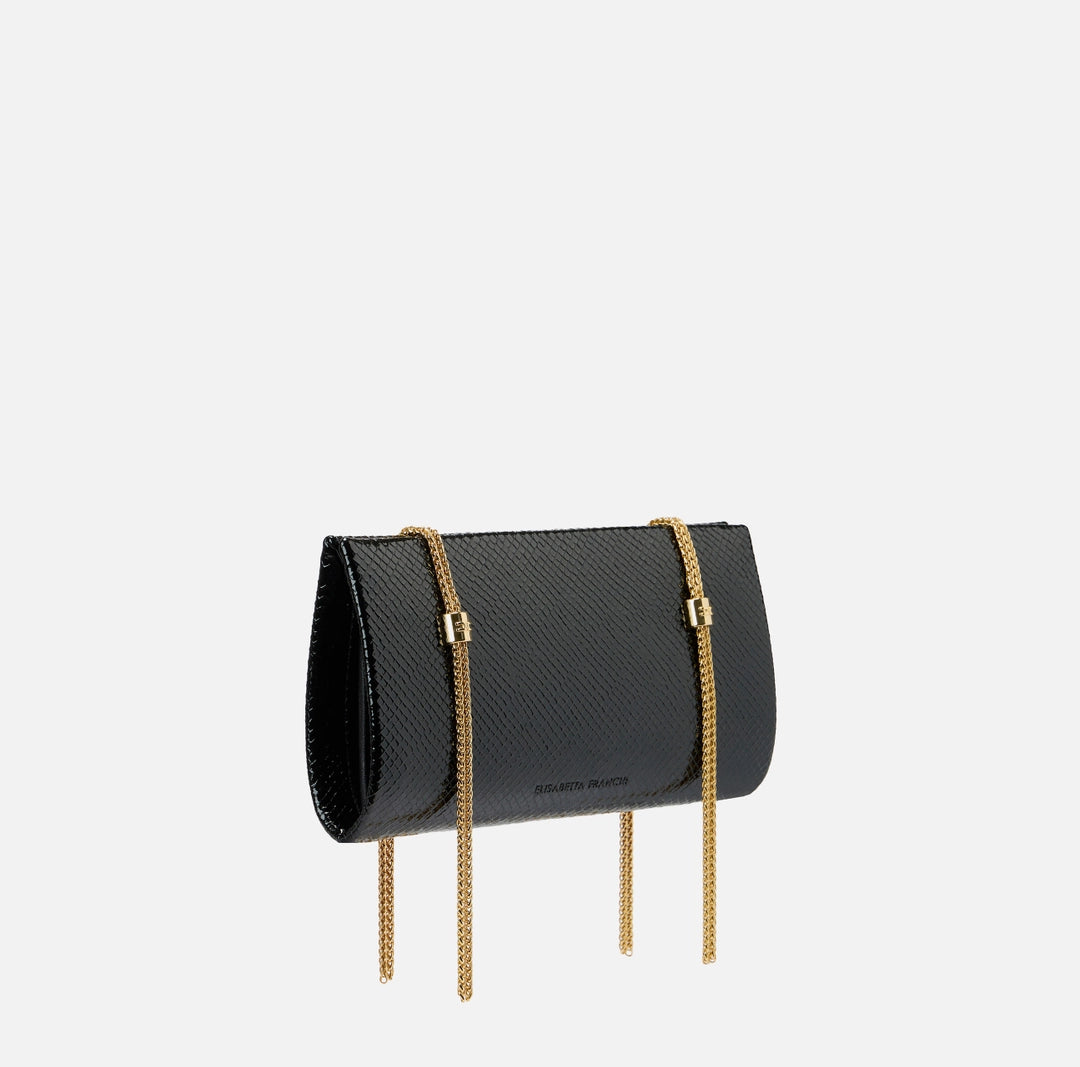 Ophidia shoulder bag with python texture