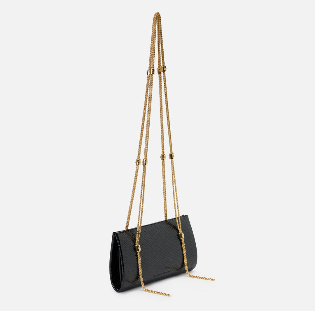 Ophidia shoulder bag with python texture
