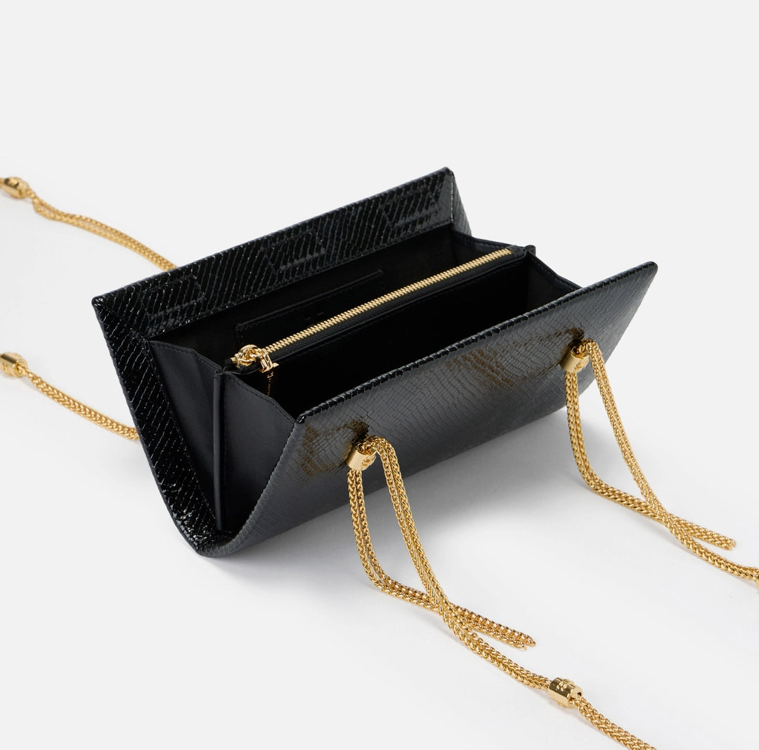 Ophidia shoulder bag with python texture