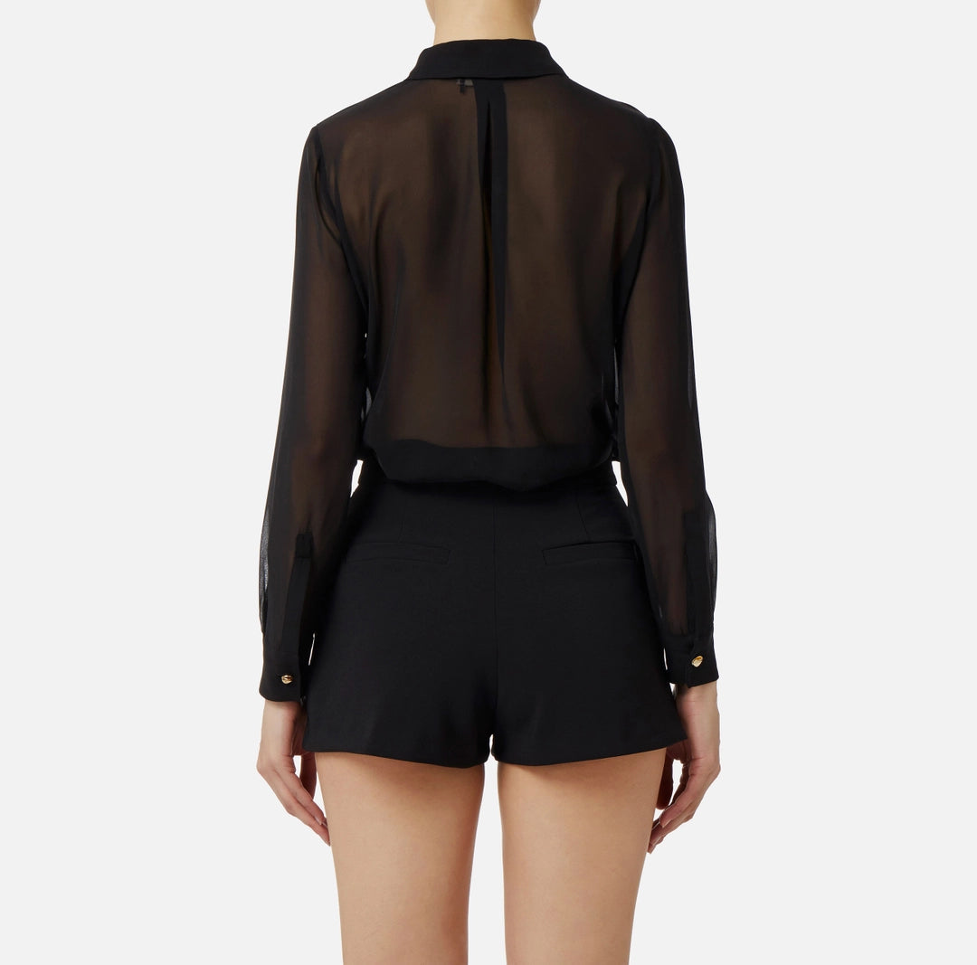 Blouse in silk Georgette fabric