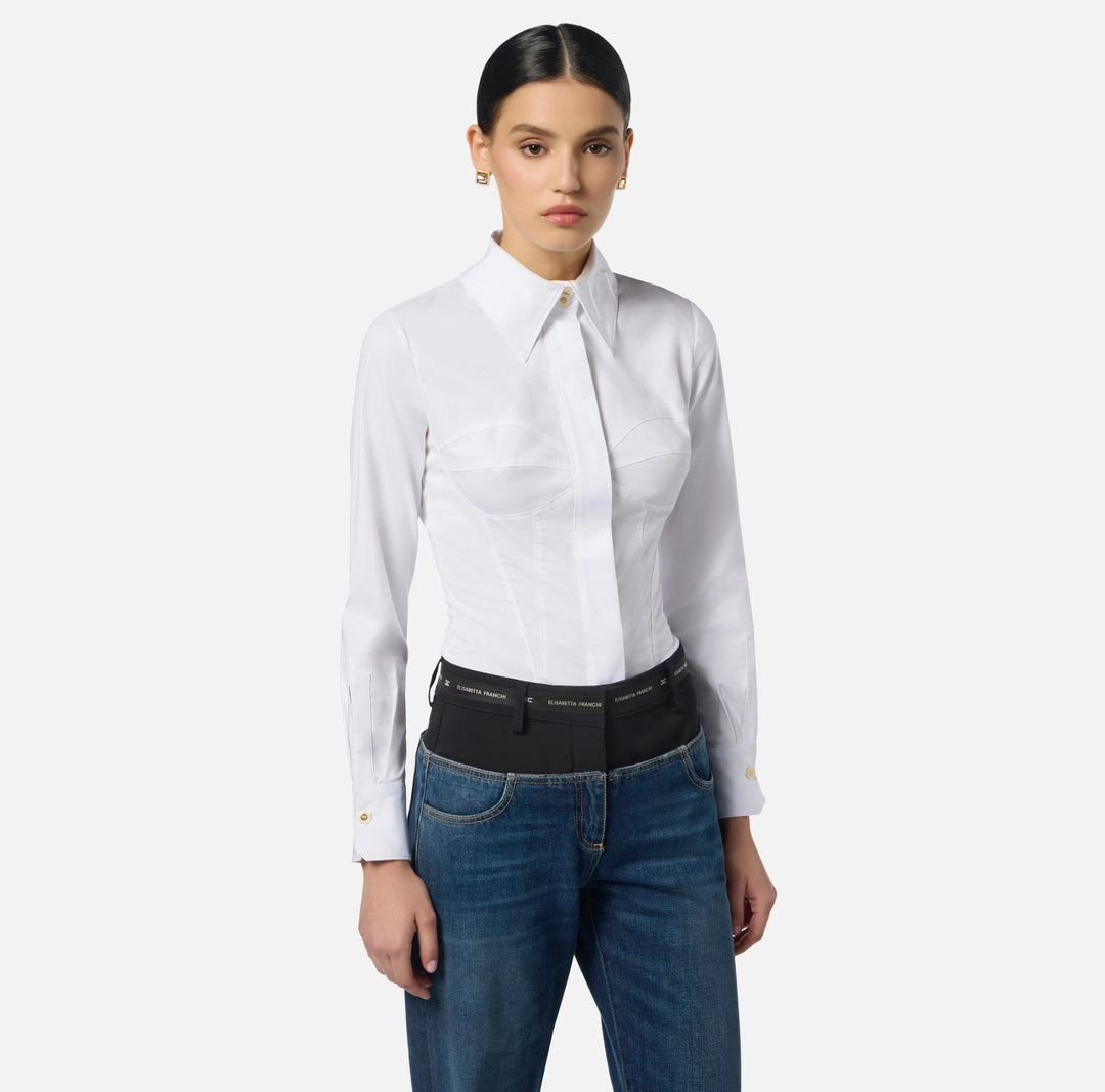 Cotton poplin shirt