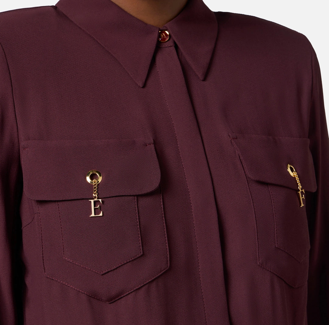 Blouse in viscose Georgette fabric