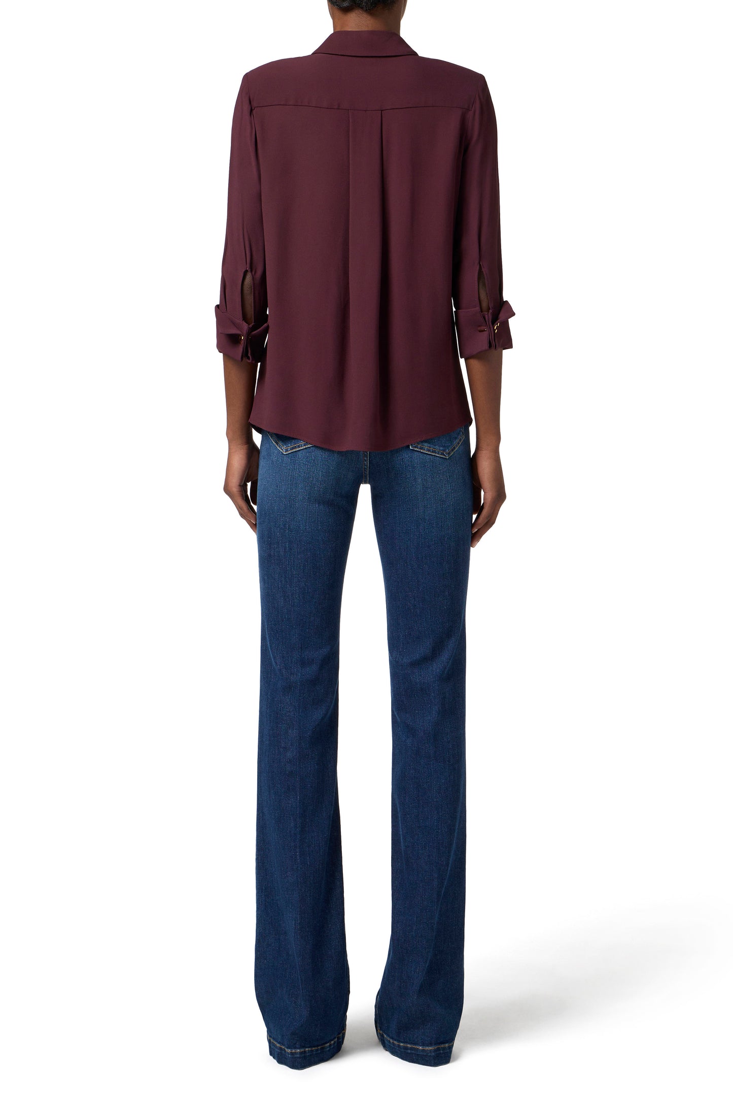 Blouse in viscose Georgette fabric