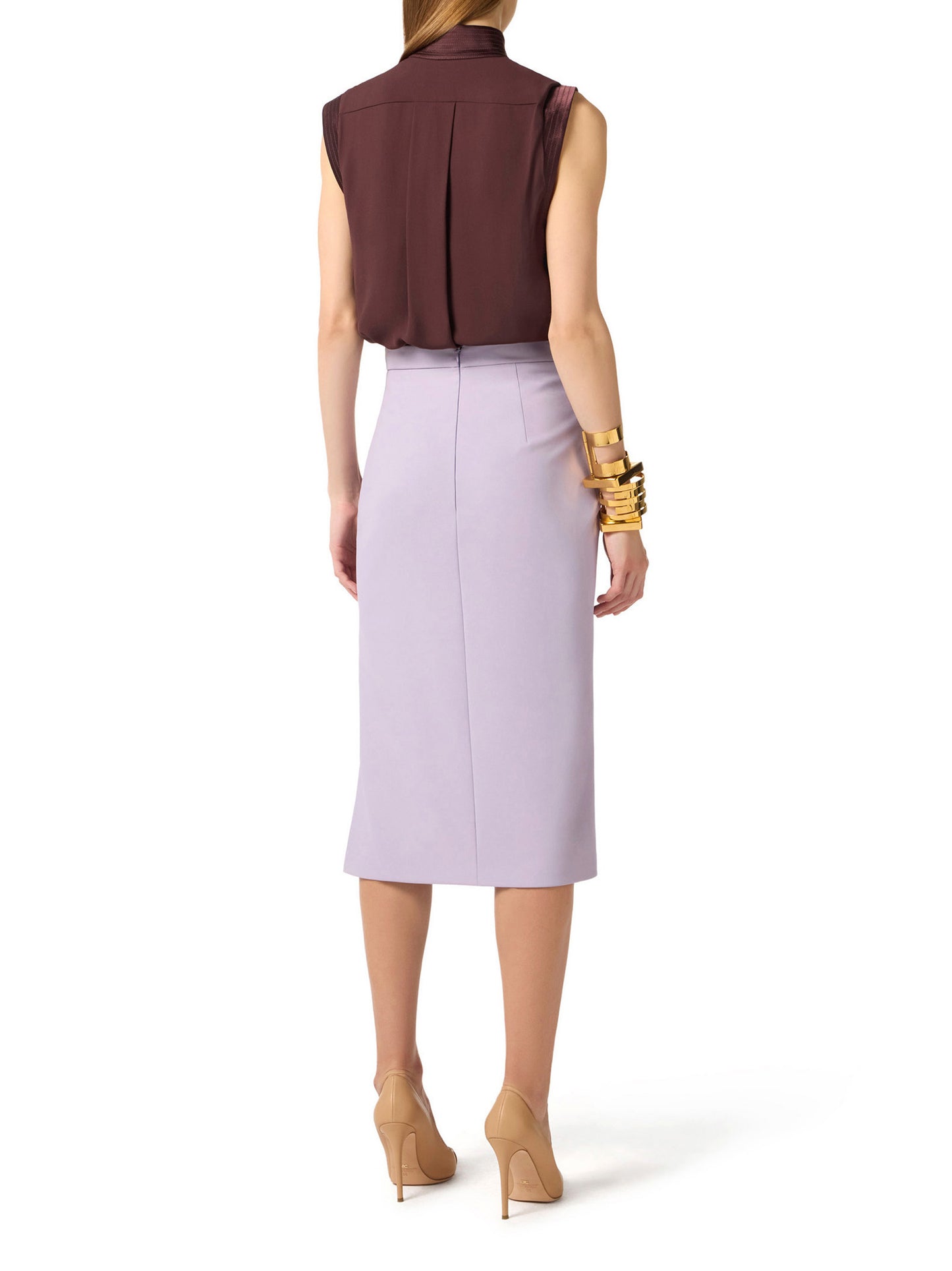 Top in viscose georgette fabric