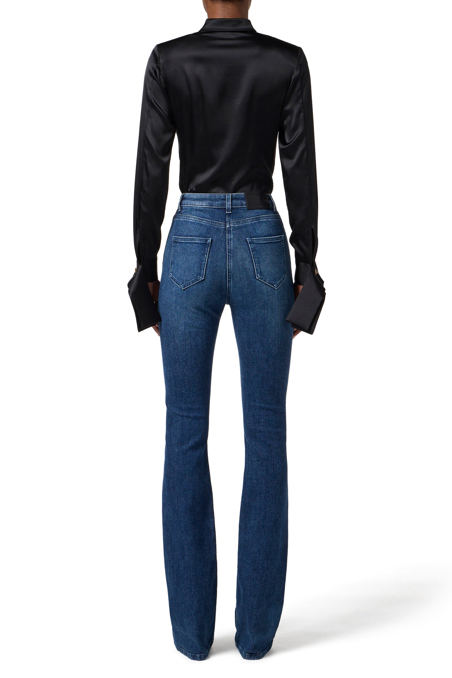 Bodysuit in satin fabric