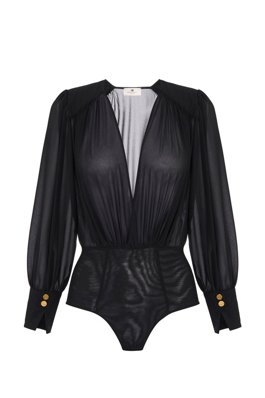 Bodysuit in Georgette fabric