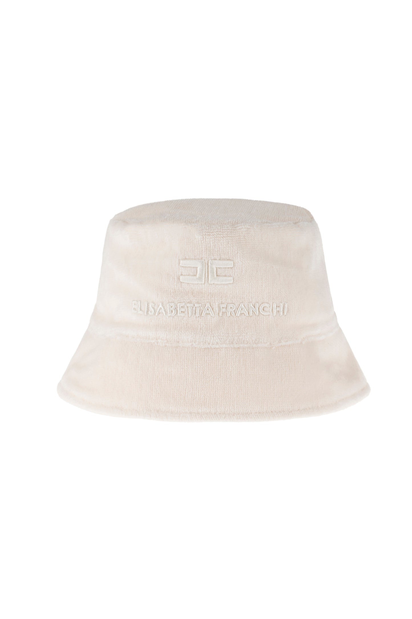 Bucket hat made of cotton terry with logo