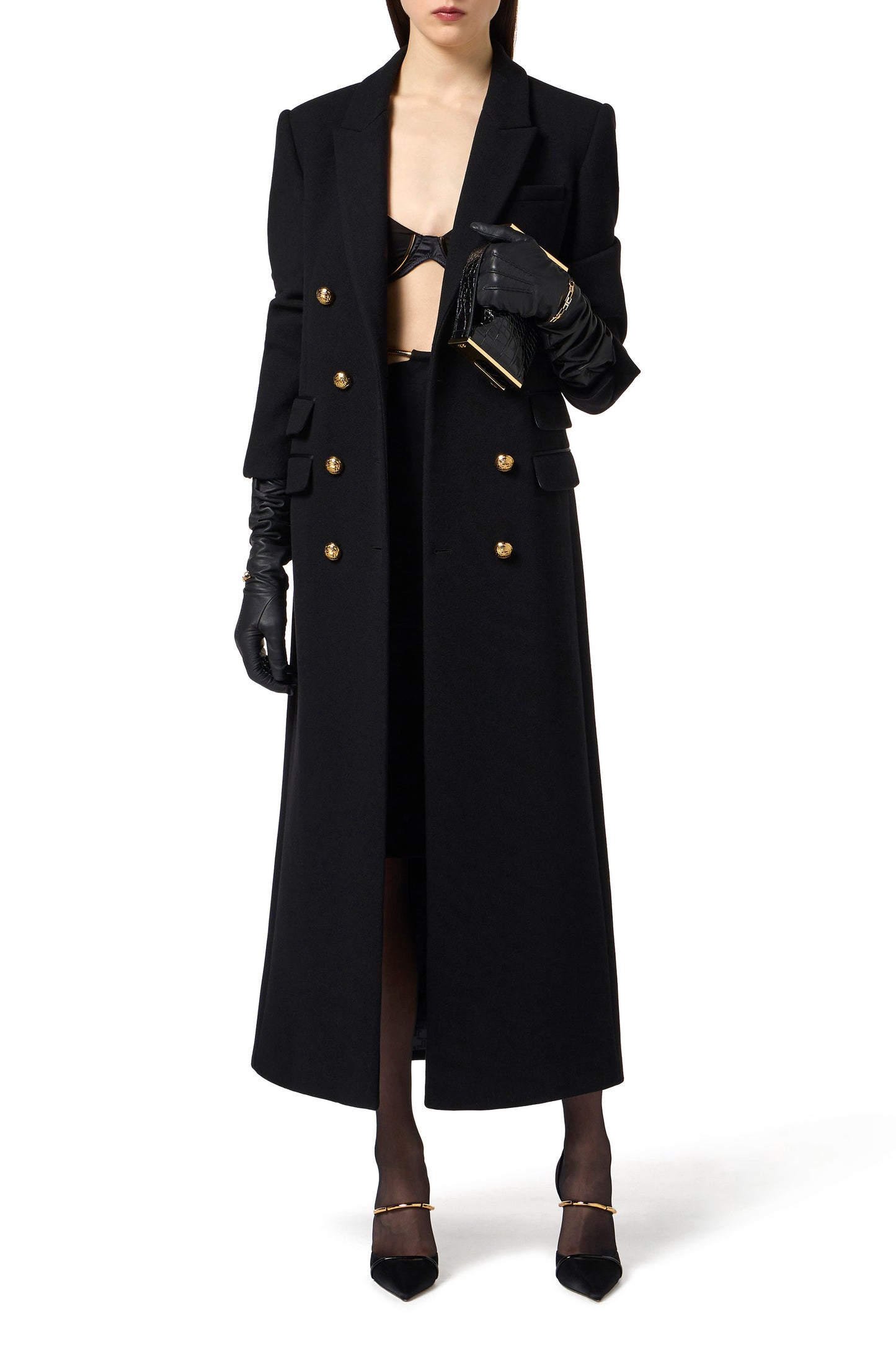 Coat in wool cloth