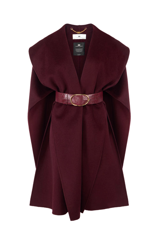 Cape in double wool cloth