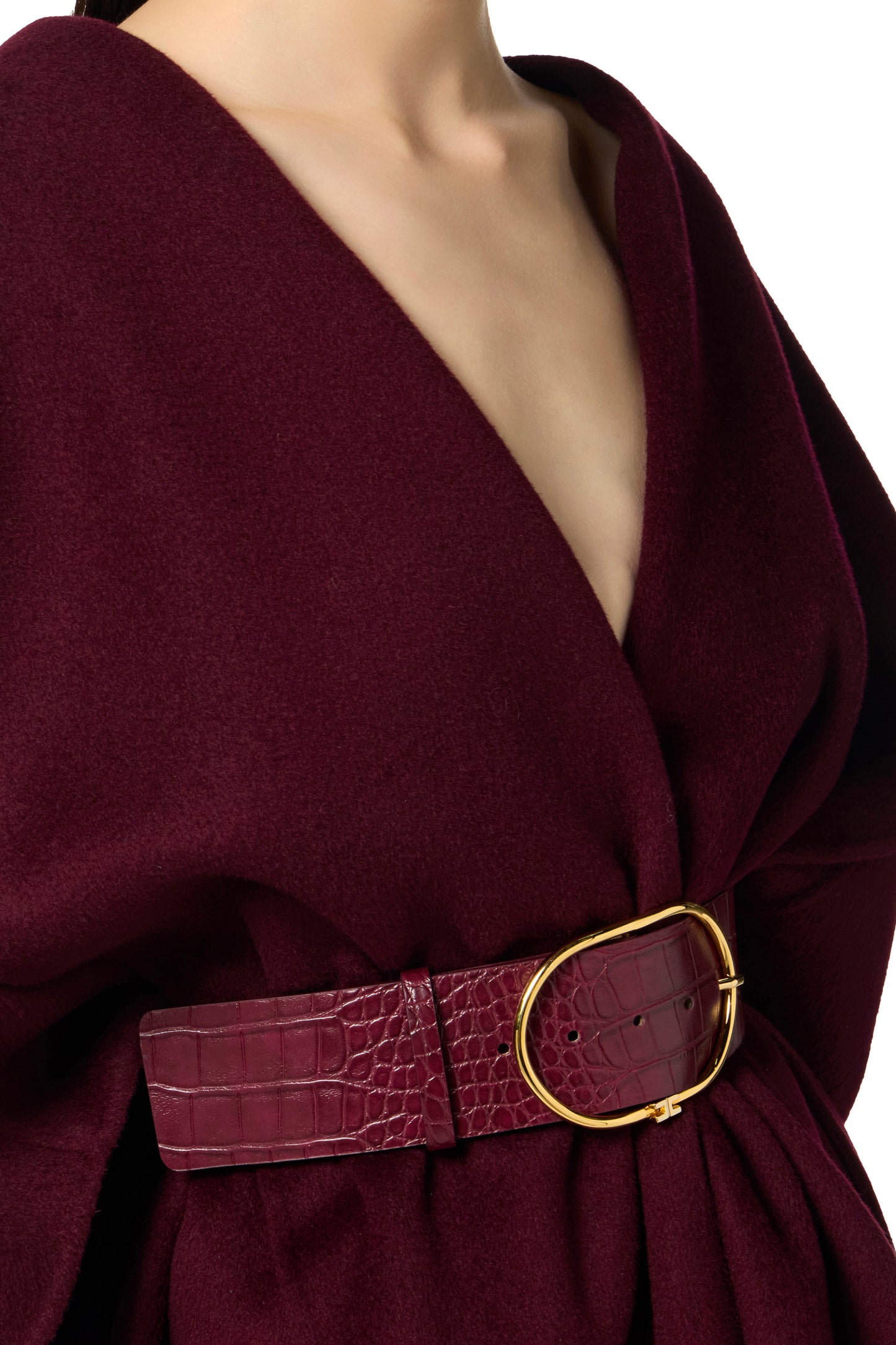Cape in double wool cloth