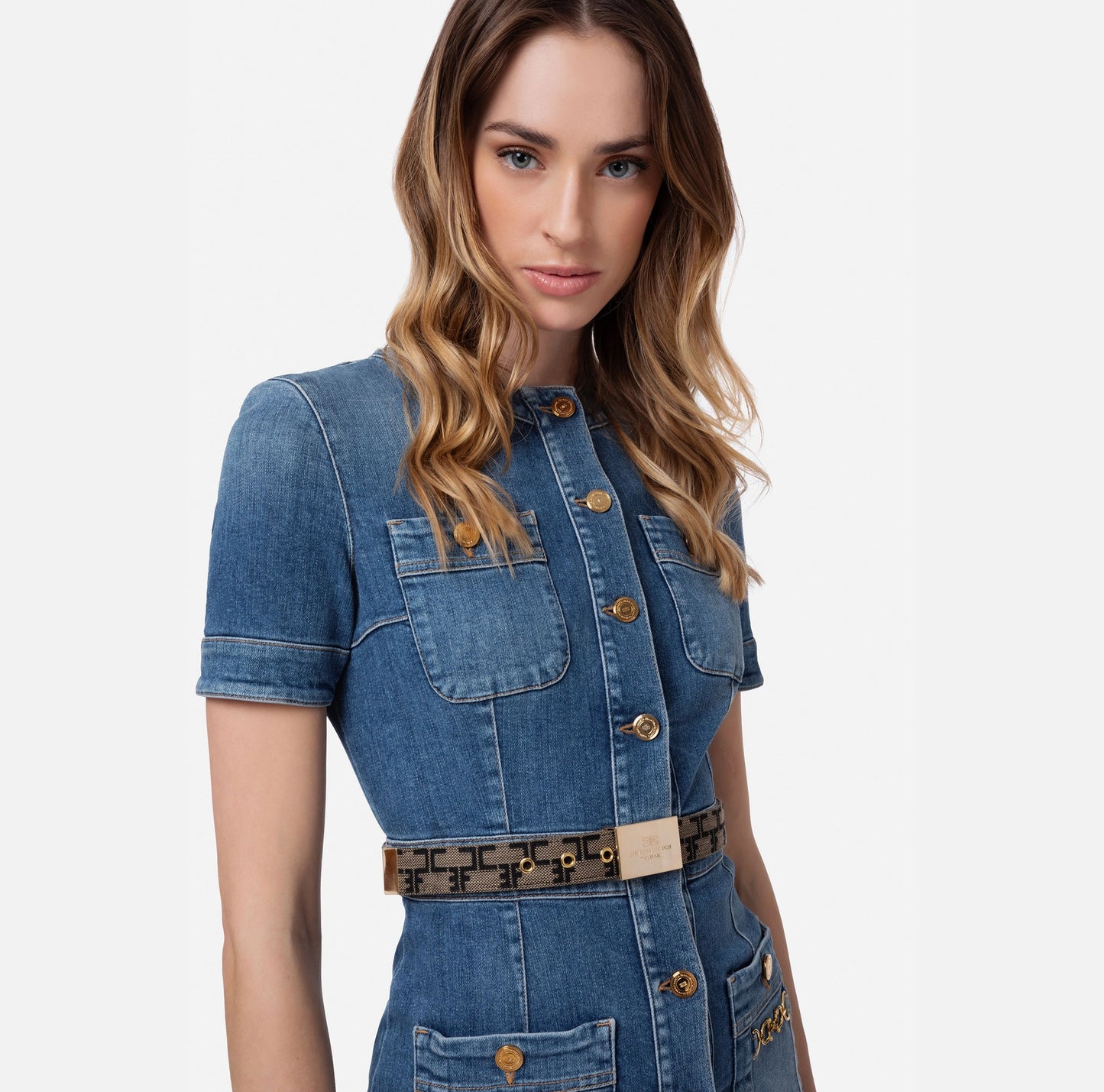 Belt With Monogram Pattern