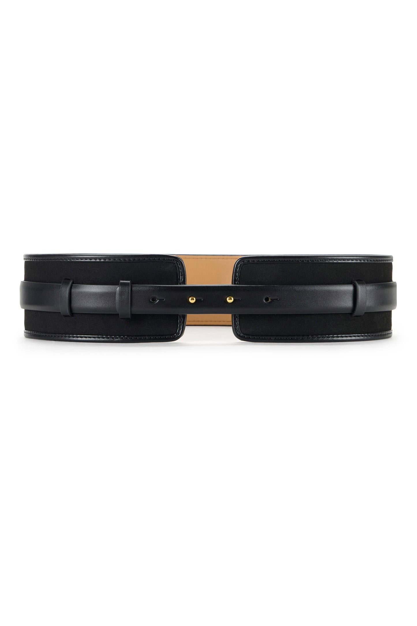 Belt with logo and snake pattern