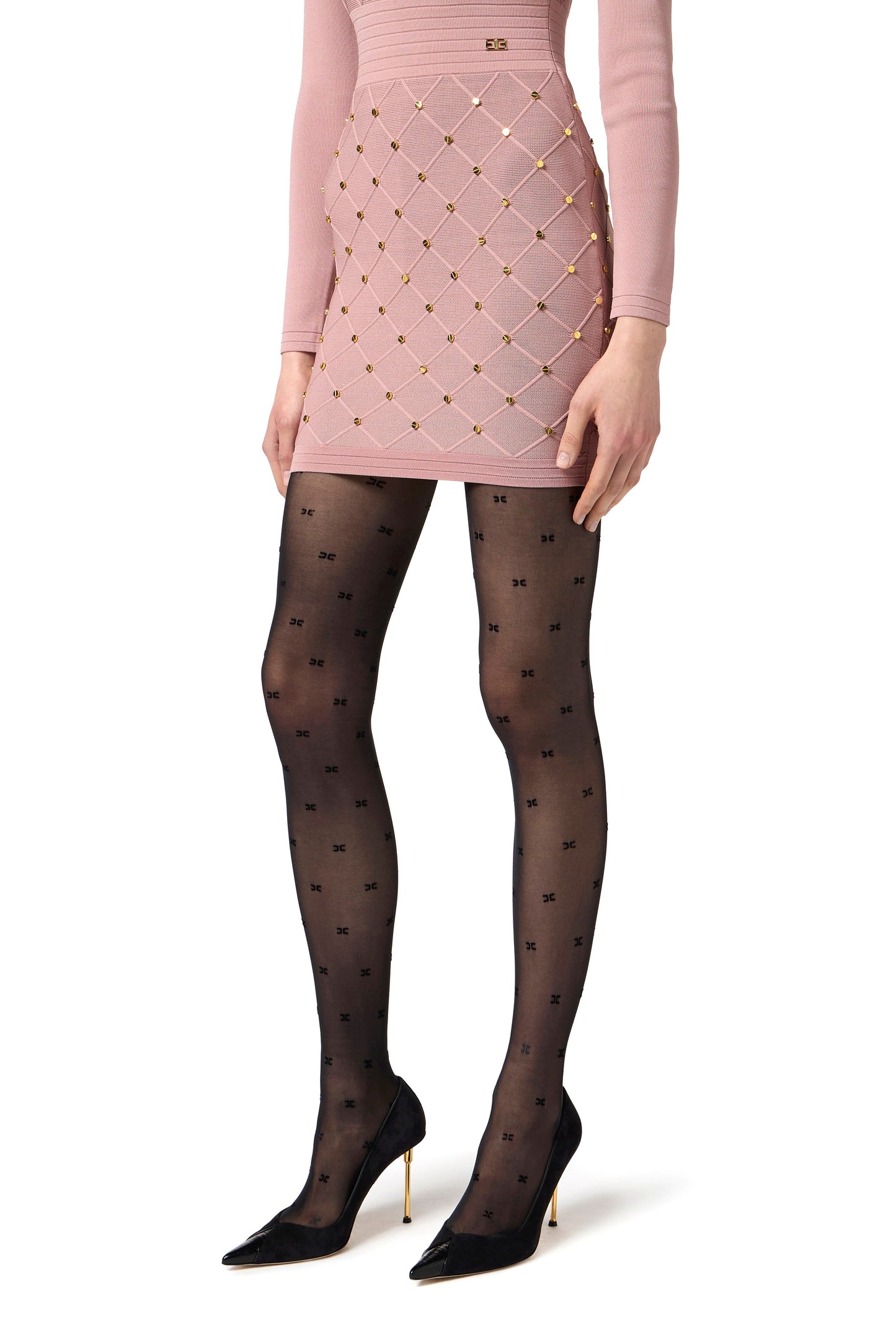 Tights with logo
