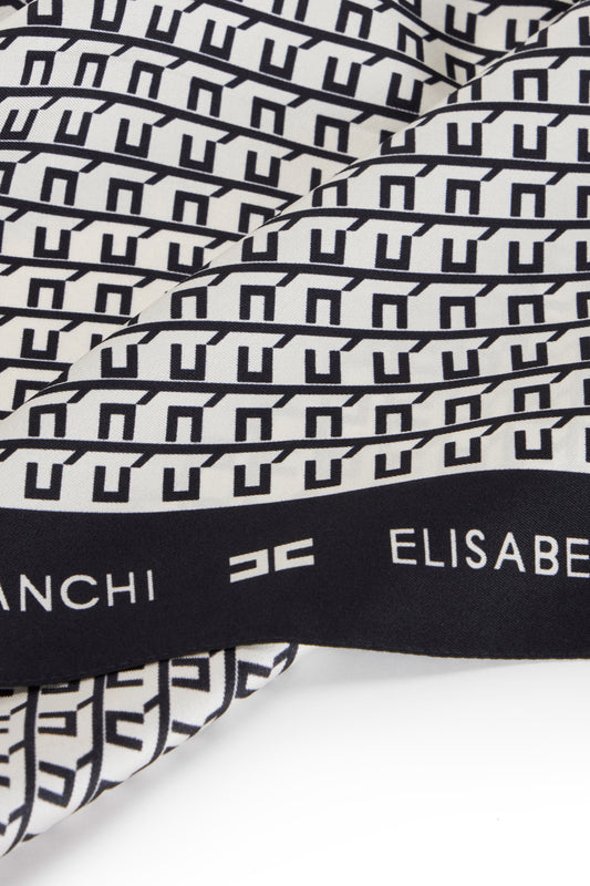 Silk twill foulard scarf with princess