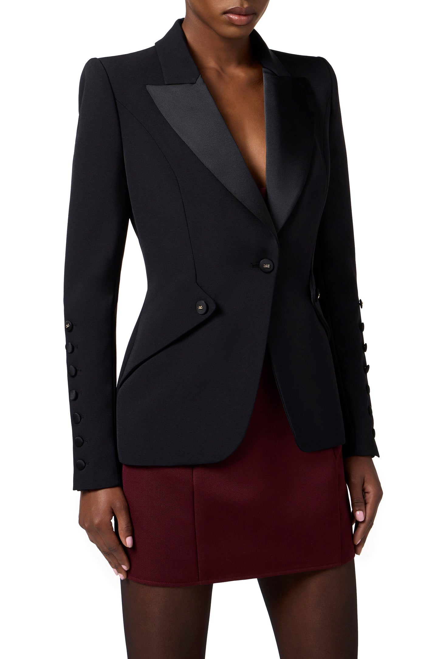 Jacket in lightweight crêpe