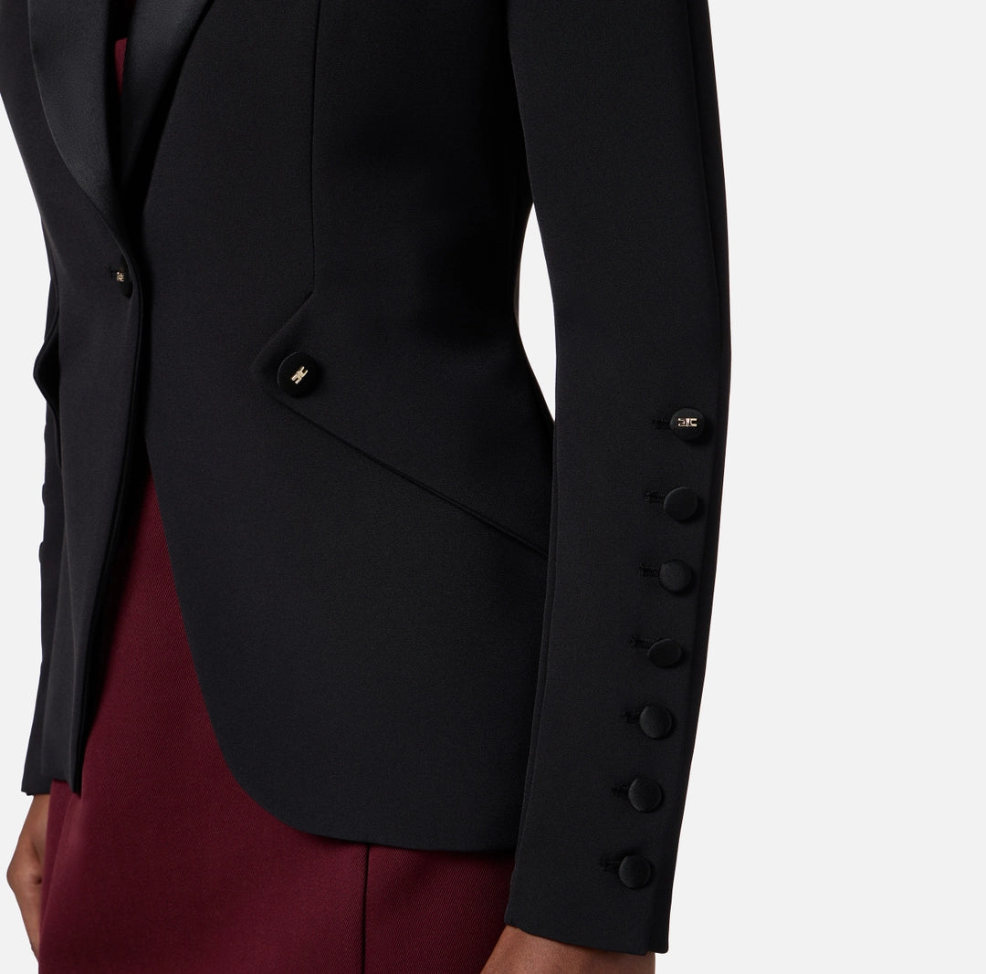 Jacket in lightweight crêpe