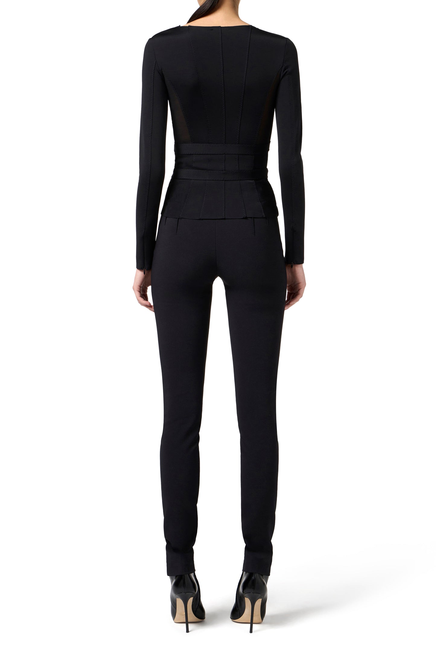 Jacket in bi-elastic fabric