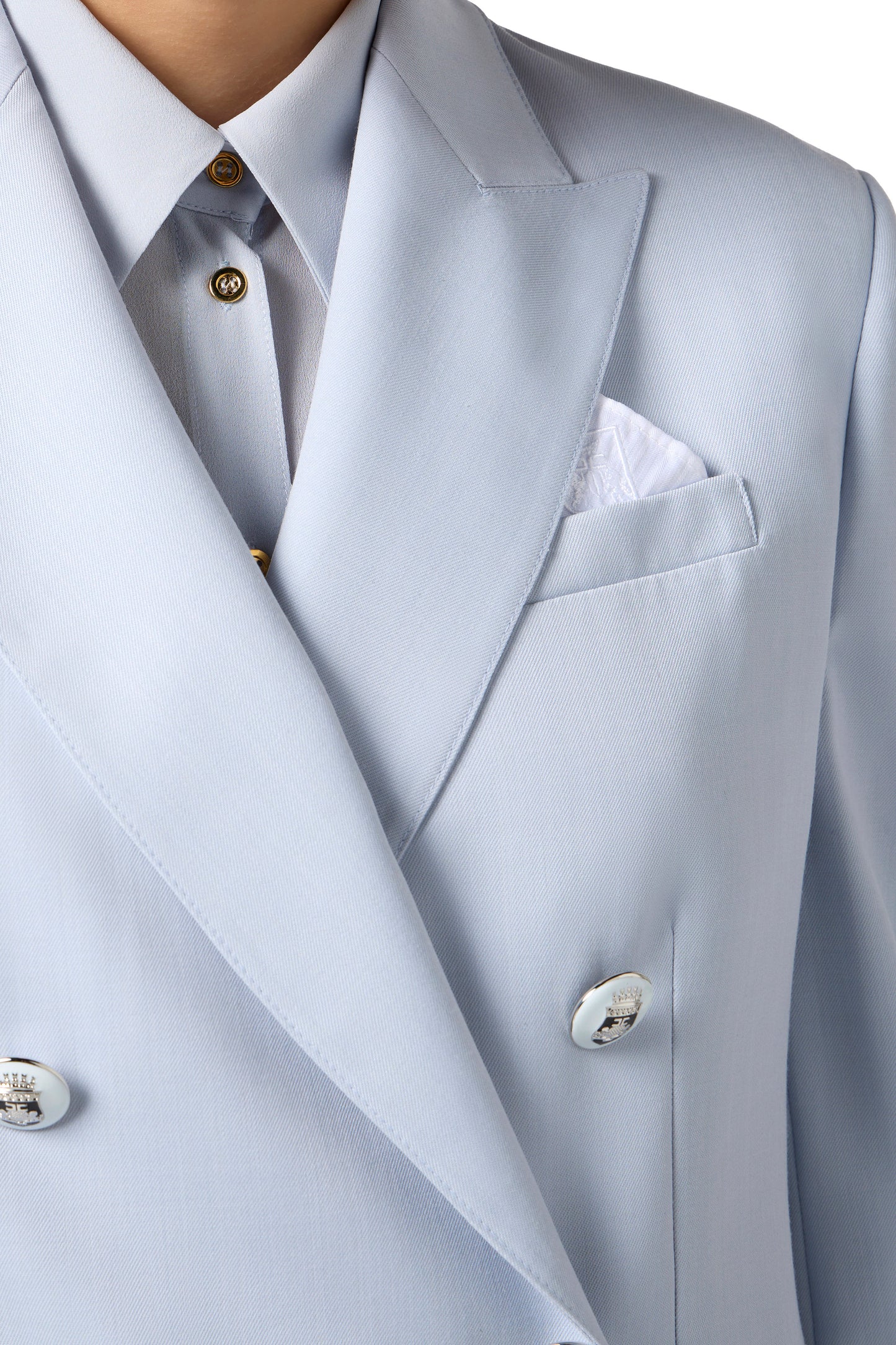 Cool wool jacket with enamelled buttons