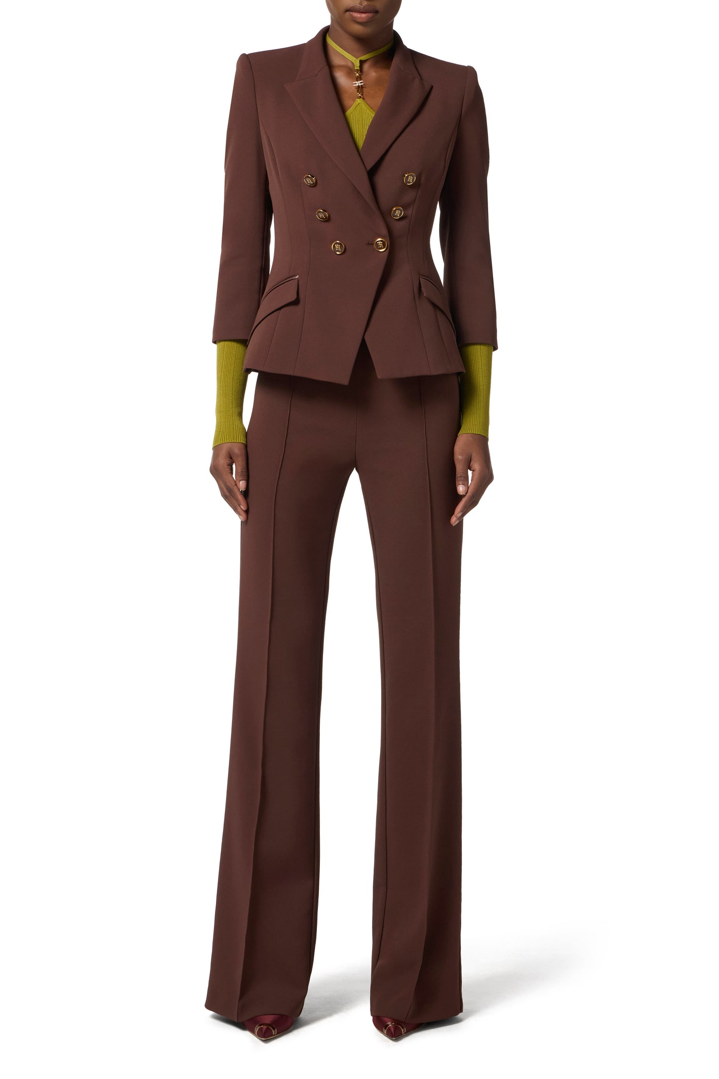 Jacket in double layer crêpe