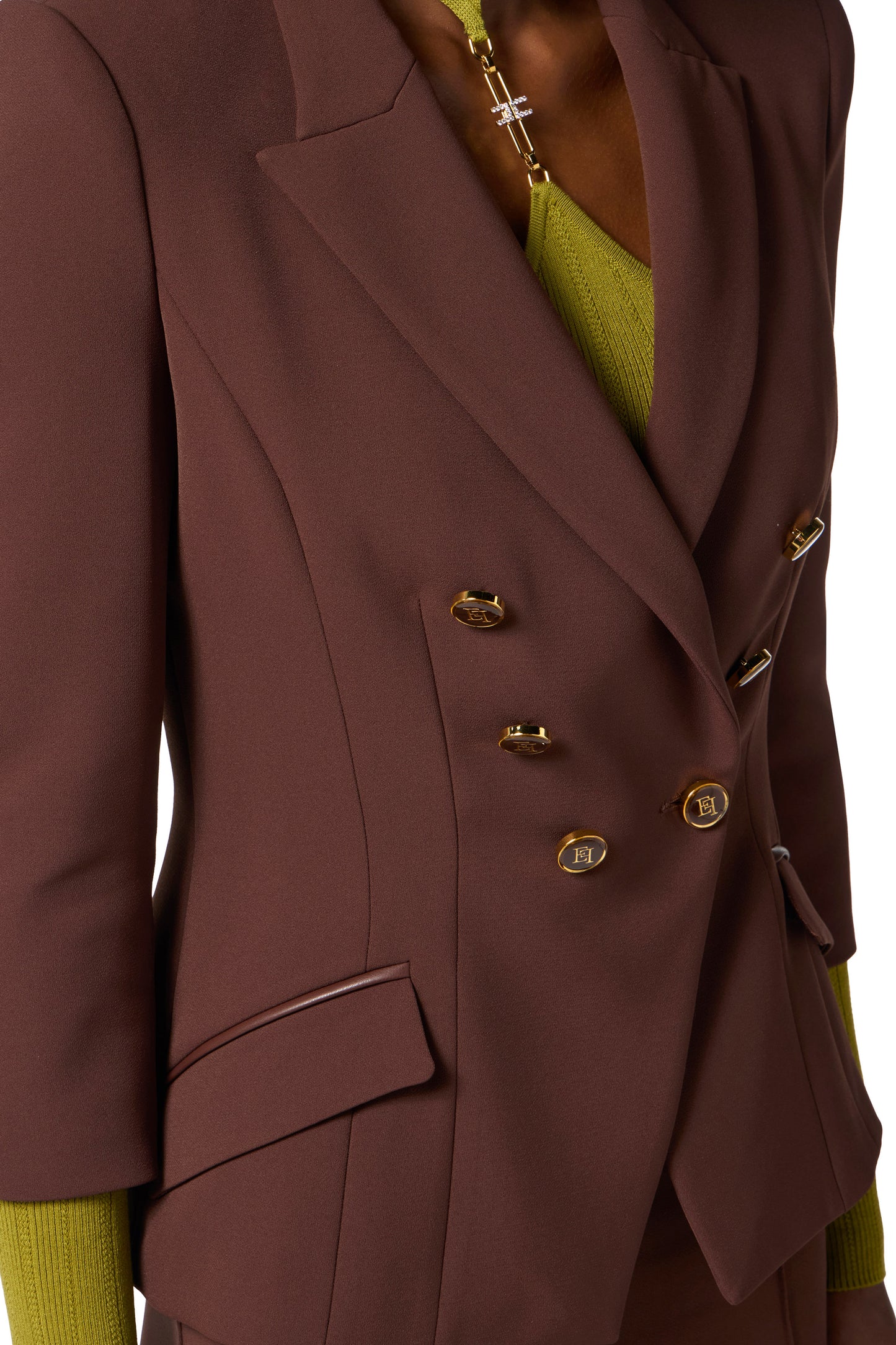 Jacket in double layer crêpe