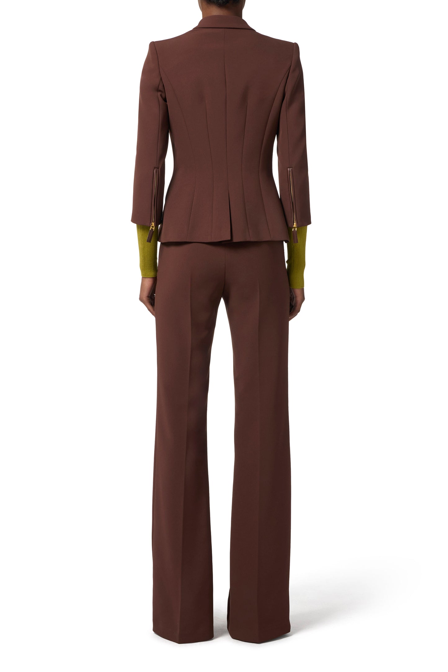 Jacket in double layer crêpe