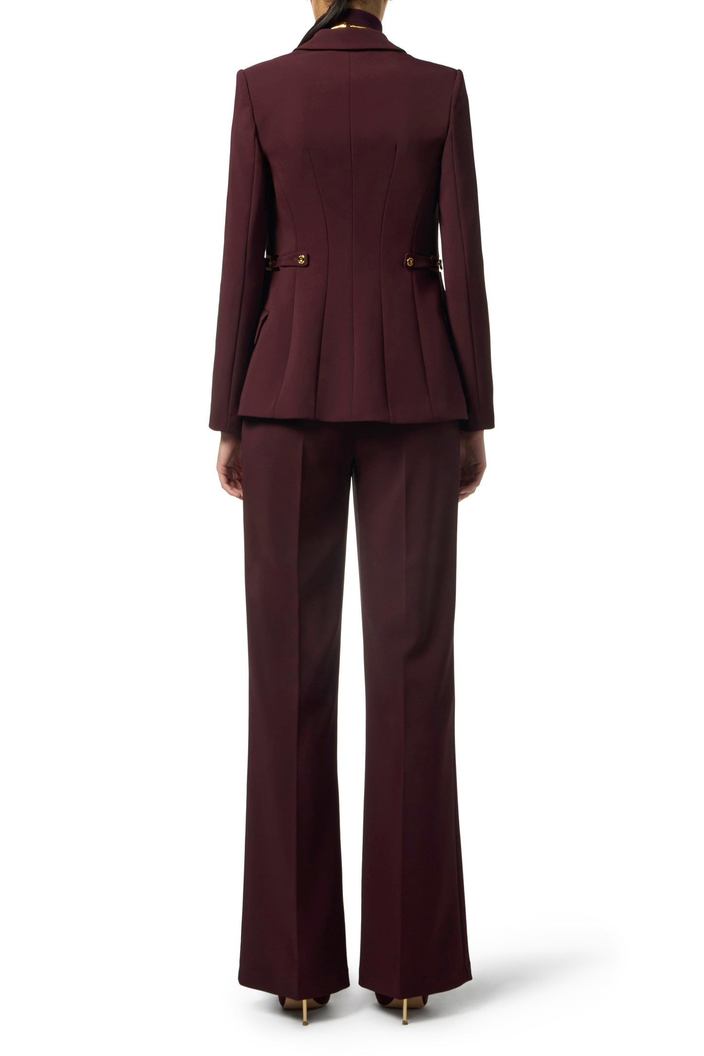 Jacket in lightweight crêpe fabric with jewel details