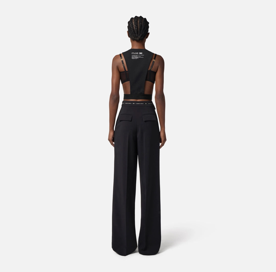 Cotton gabardine waistcoat