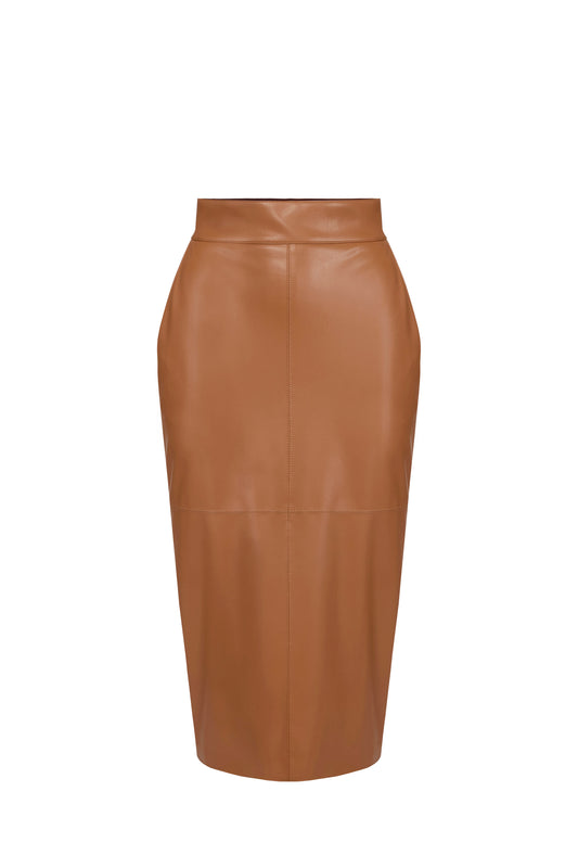 Pencil skirt with jewel clasps