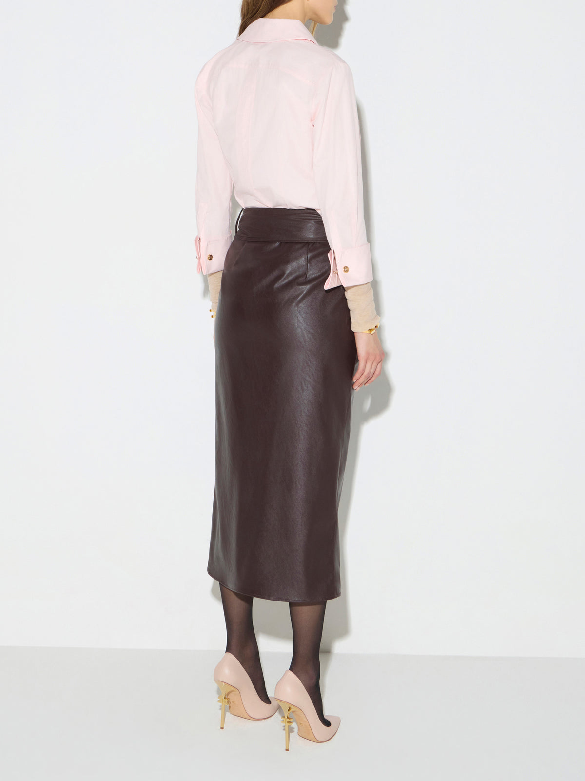 Skirt with sash belt