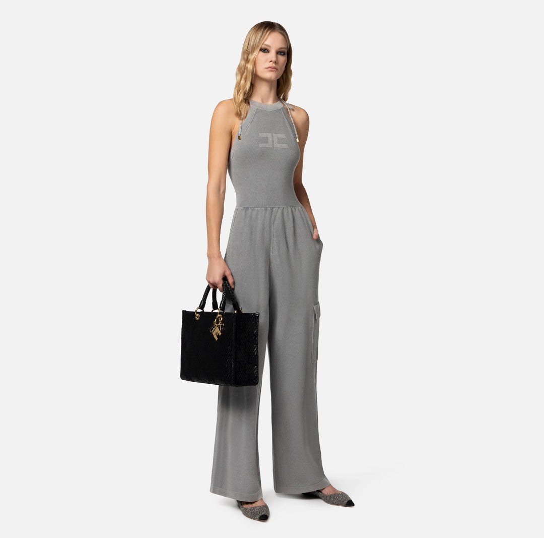 Cotton stone wash jumpsuit