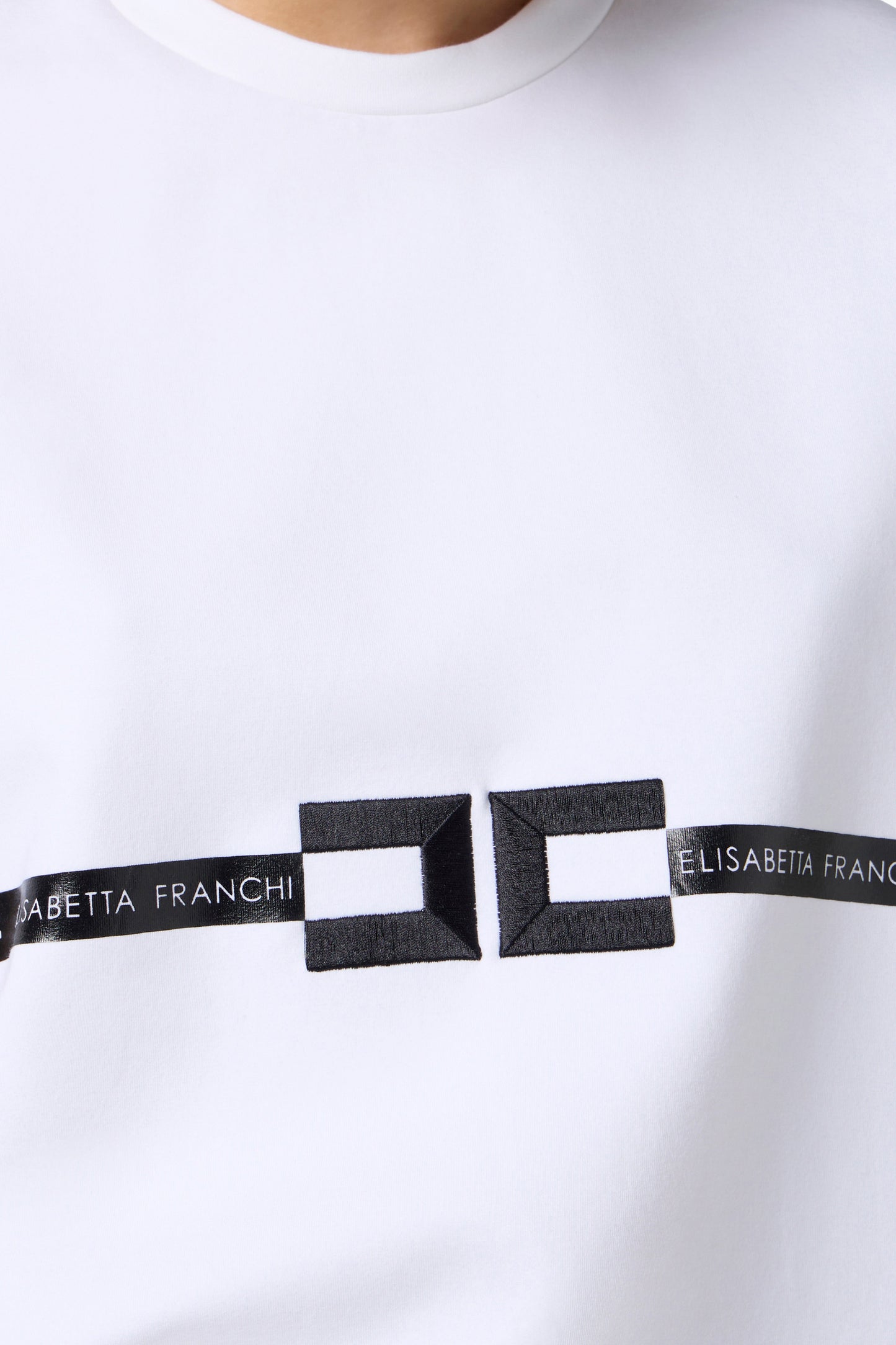 Heavy cotton jersey T-shirt with logo