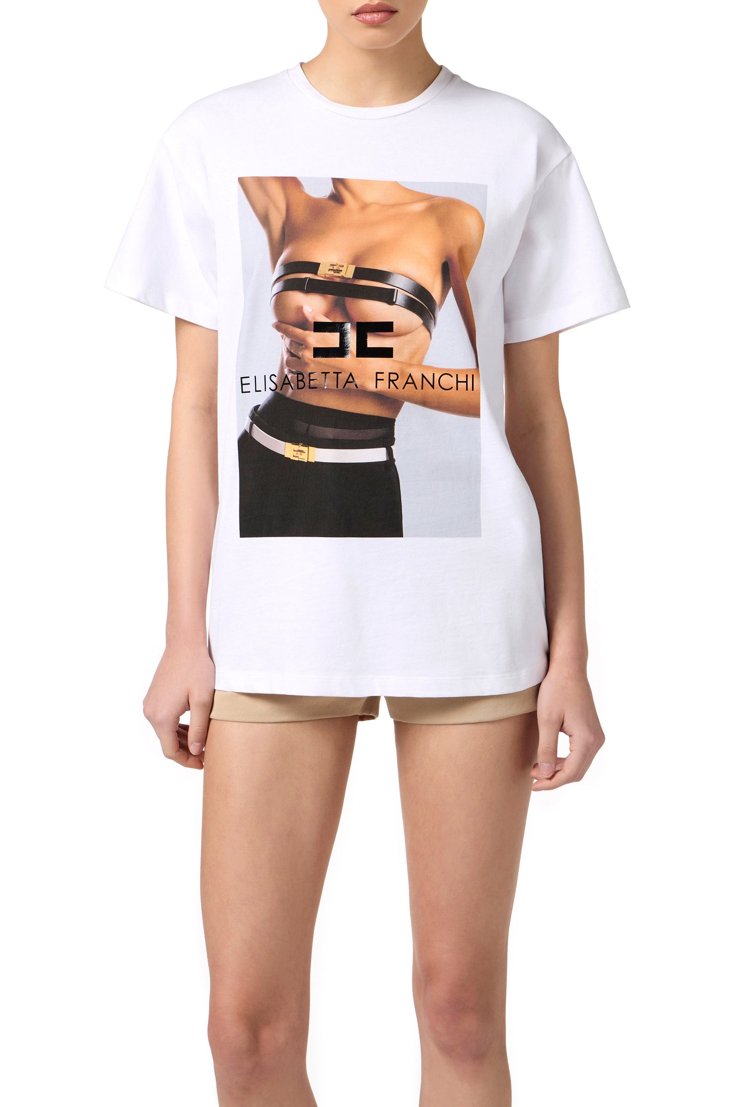 Cotton jersey T-shirt with photographic print