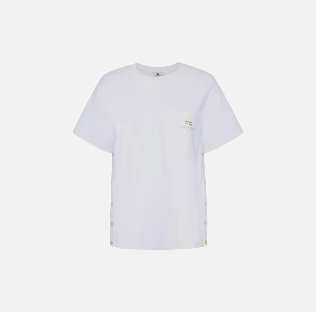 Heavy jersey T-shirt with breast pocket